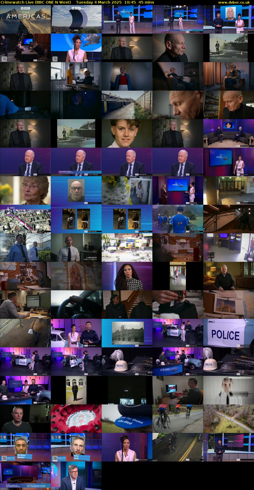 Crimewatch Live (BBC ONE N West) Tuesday 4 March 2025 10:45 - 11:30