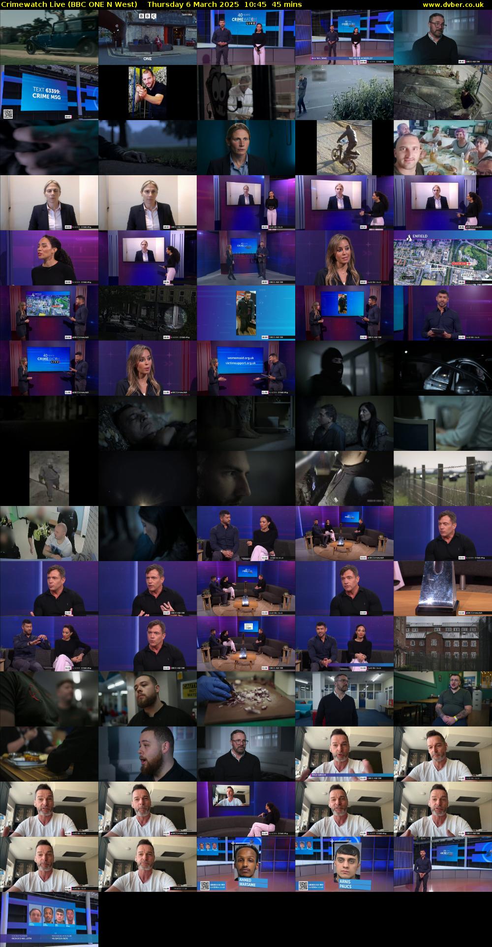 Crimewatch Live (BBC ONE N West) Thursday 6 March 2025 10:45 - 11:30