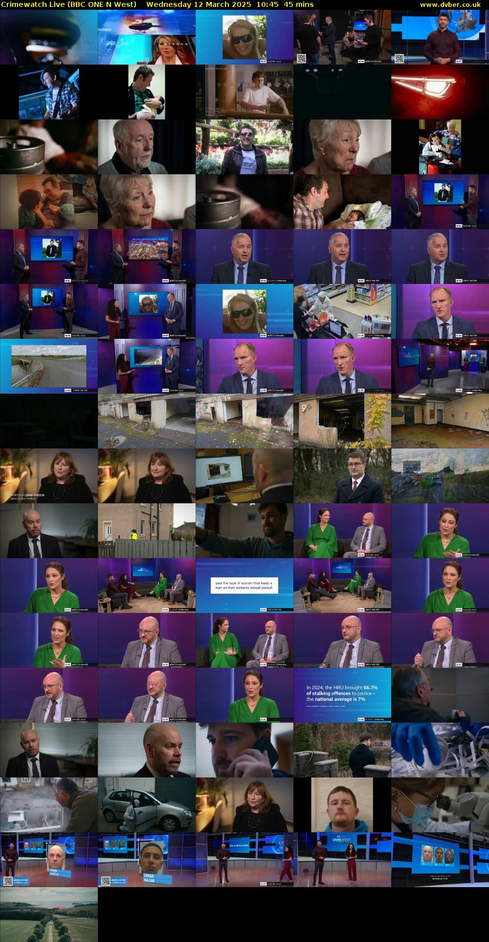Crimewatch Live (BBC ONE N West) Wednesday 12 March 2025 10:45 - 11:30
