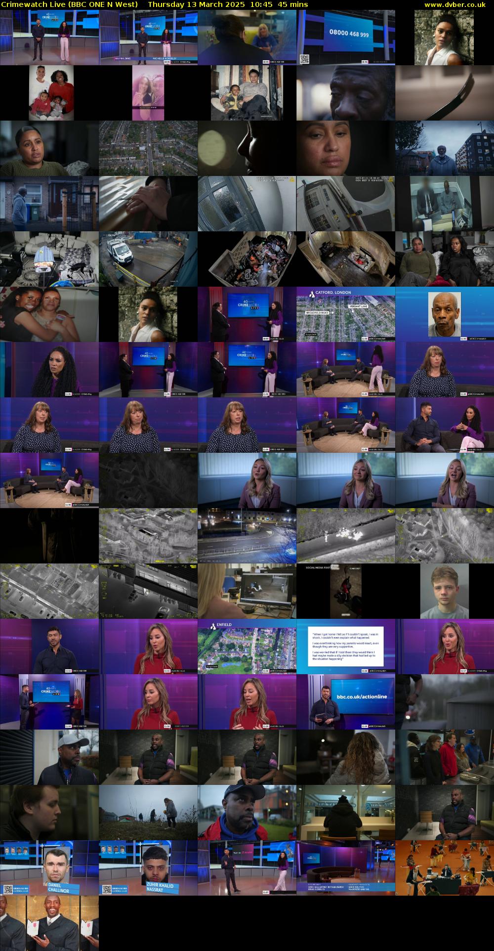 Crimewatch Live (BBC ONE N West) Thursday 13 March 2025 10:45 - 11:30