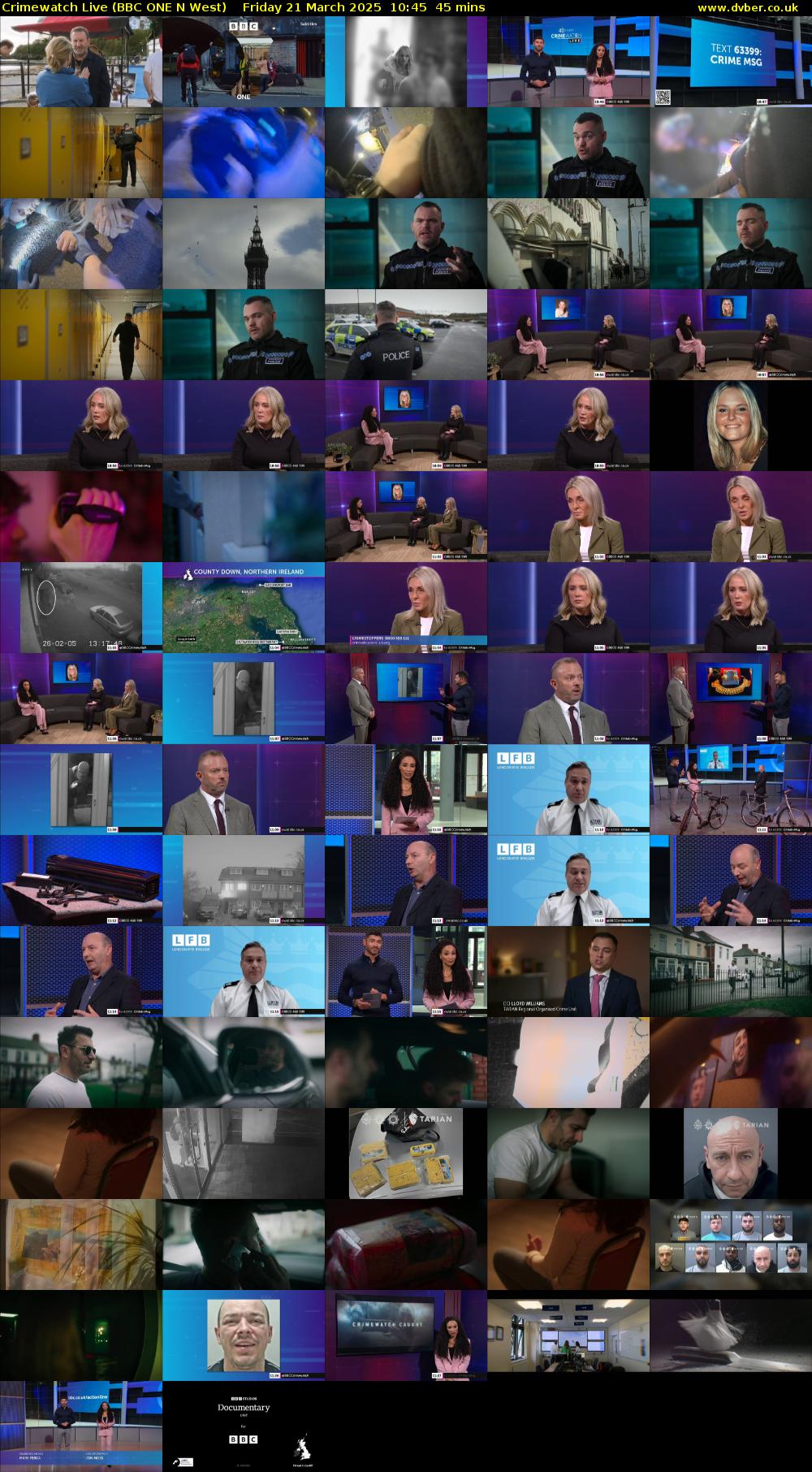Crimewatch Live (BBC ONE N West) Friday 21 March 2025 10:45 - 11:30