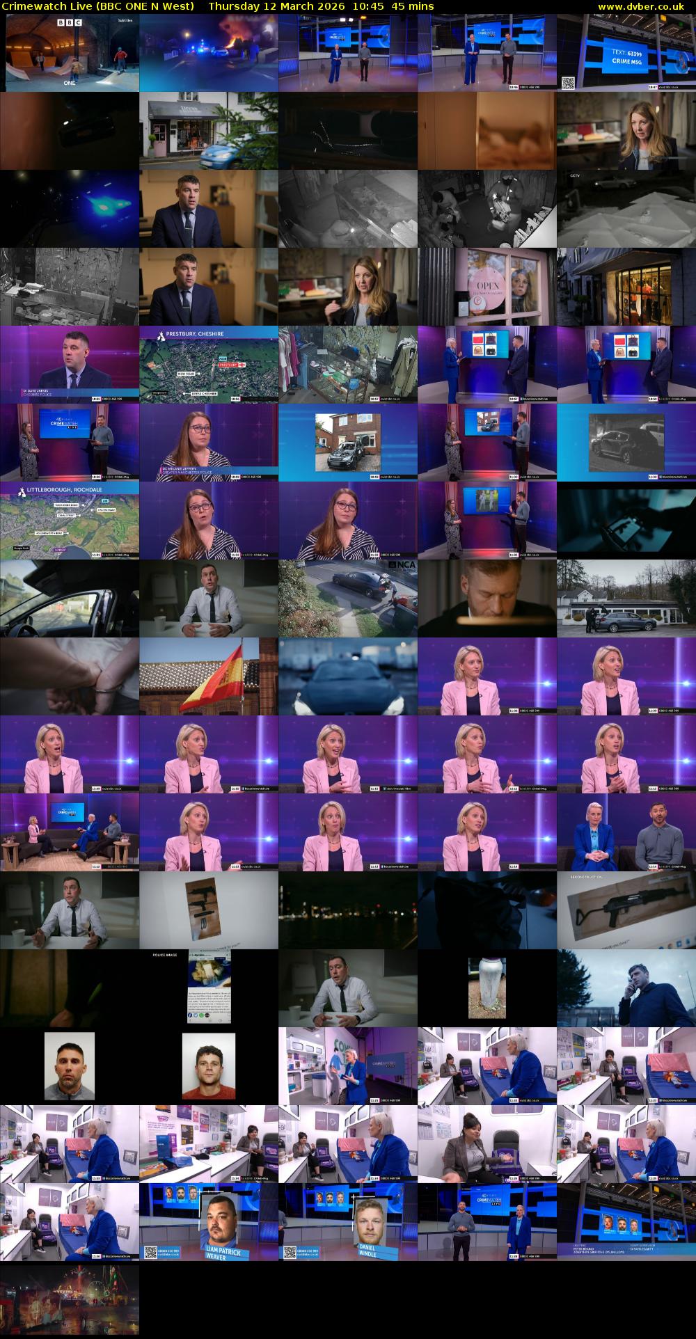 Crimewatch Live (BBC ONE N West) Thursday 12 March 2026 10:45 - 11:30