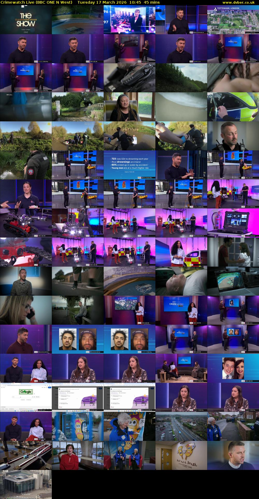 Crimewatch Live (BBC ONE N West) Tuesday 17 March 2026 10:45 - 11:30
