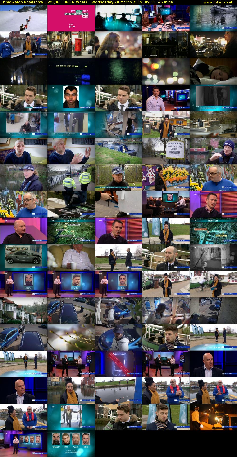 Crimewatch Roadshow Live (BBC ONE N West) Wednesday 20 March 2019 09:15 - 10:00
