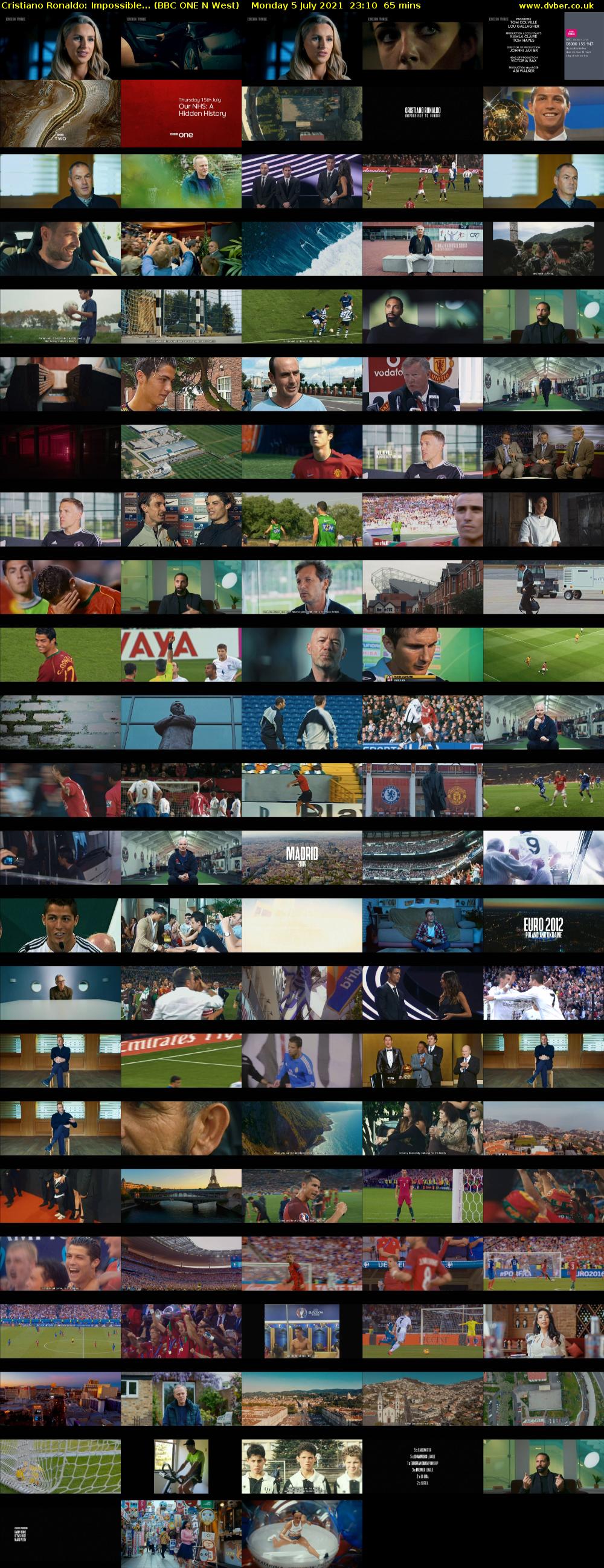 Cristiano Ronaldo: Impossible... (BBC ONE N West) Monday 5 July 2021 23:10 - 00:15