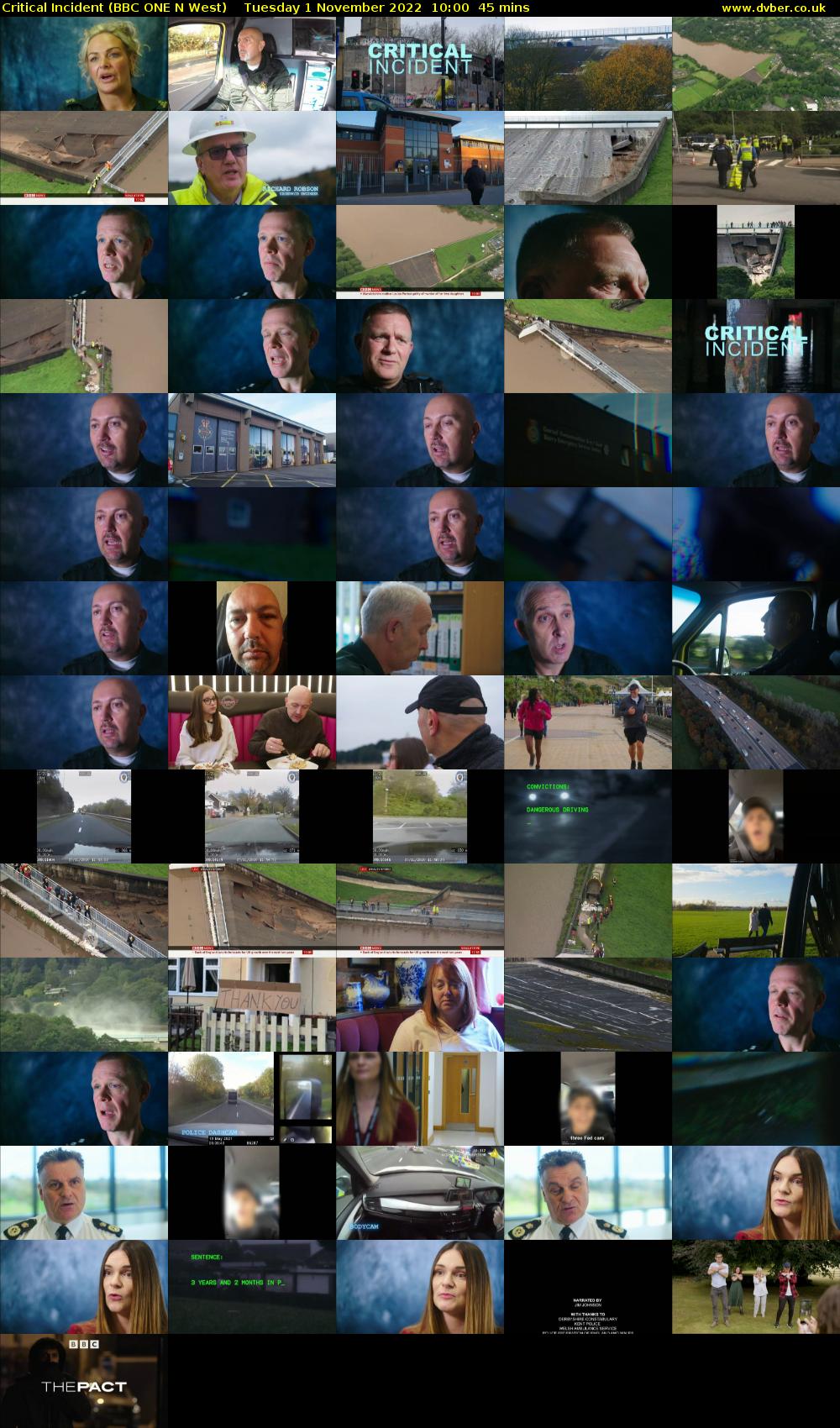 Critical Incident (BBC ONE N West) Tuesday 1 November 2022 10:00 - 10:45