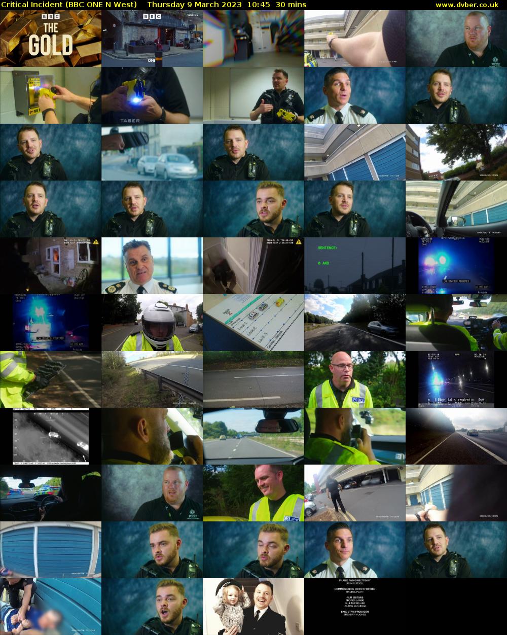 Critical Incident (BBC ONE N West) Thursday 9 March 2023 10:45 - 11:15