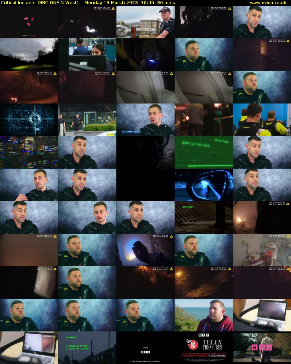 Critical Incident (BBC ONE N West) Monday 13 March 2023 10:45 - 11:15