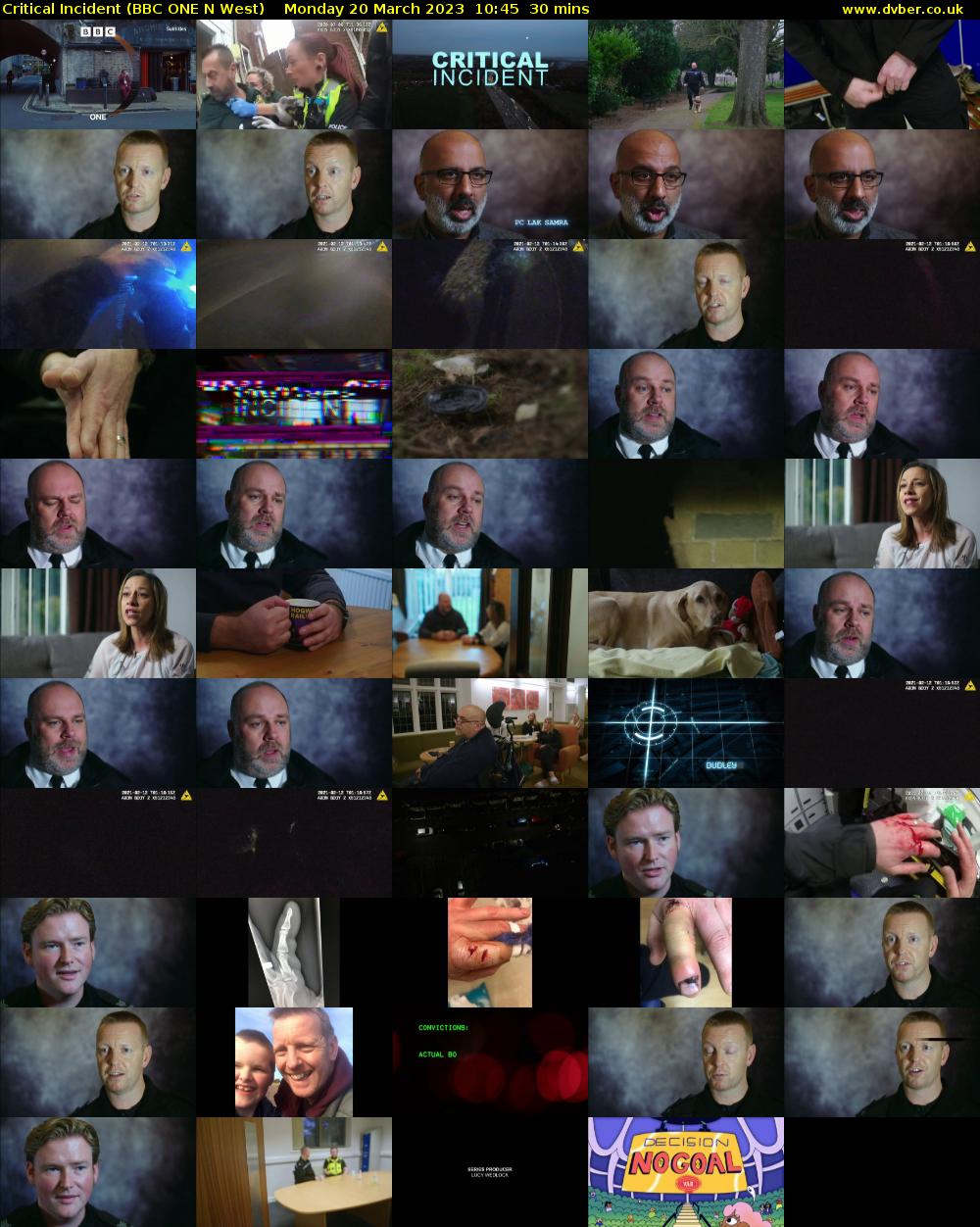 Critical Incident (BBC ONE N West) Monday 20 March 2023 10:45 - 11:15