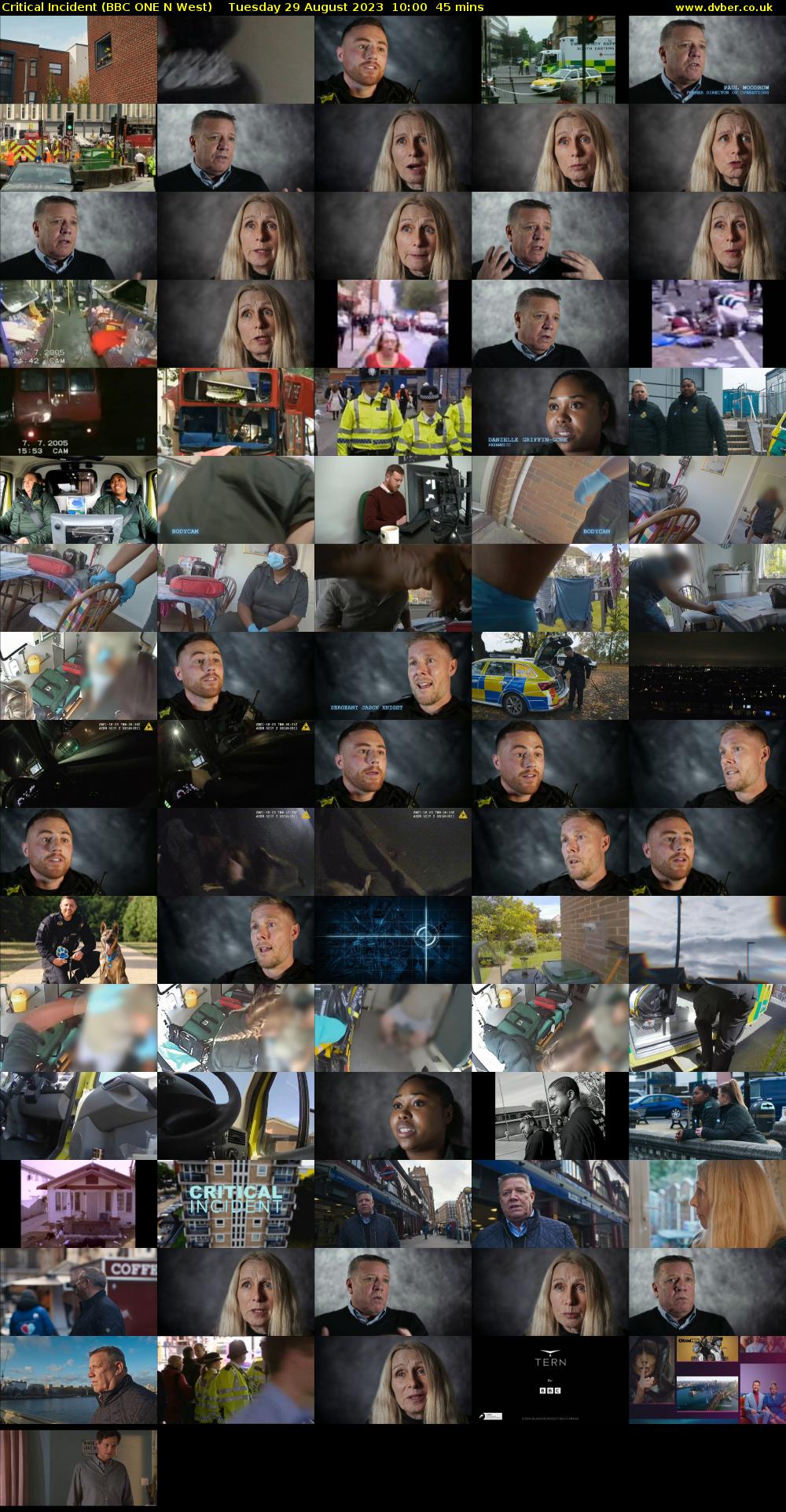 Critical Incident (BBC ONE N West) Tuesday 29 August 2023 10:00 - 10:45