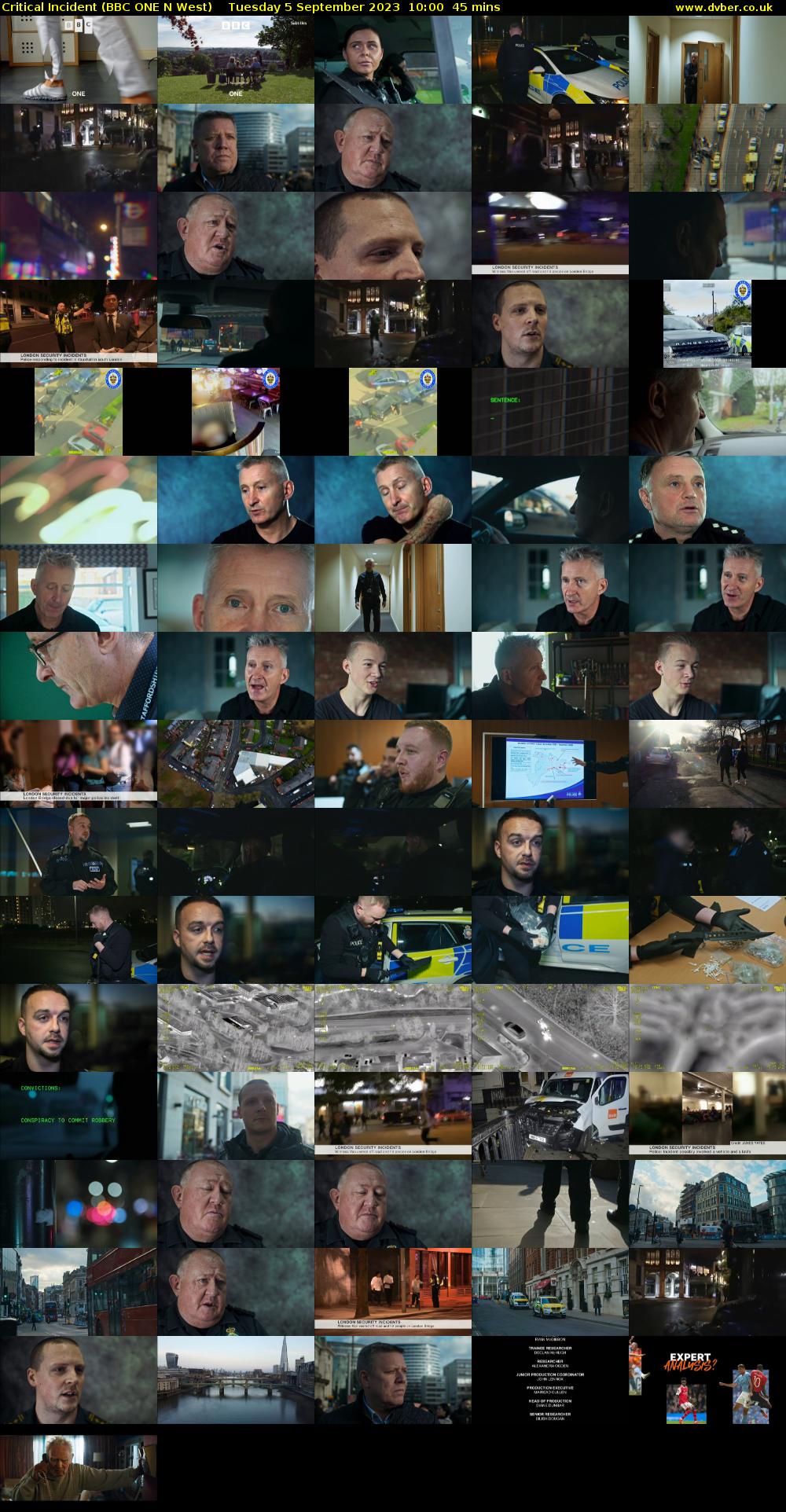 Critical Incident (BBC ONE N West) Tuesday 5 September 2023 10:00 - 10:45