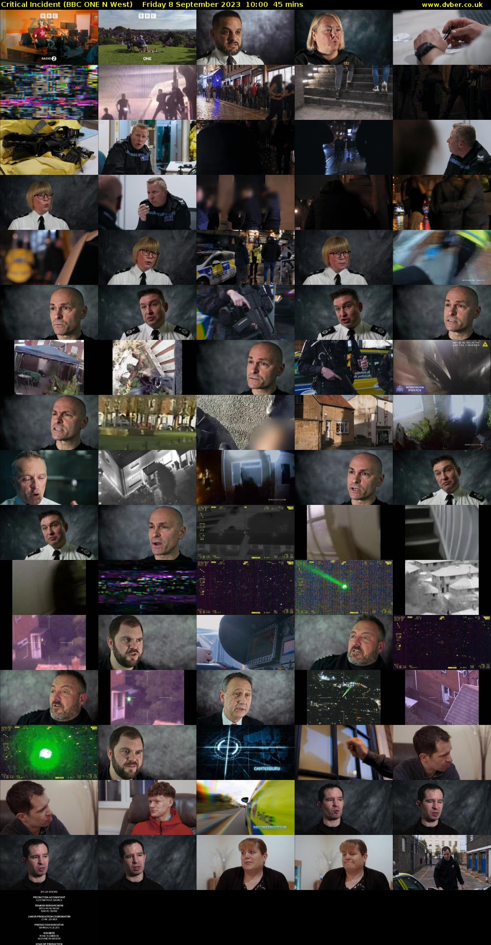 Critical Incident (BBC ONE N West) Friday 8 September 2023 10:00 - 10:45