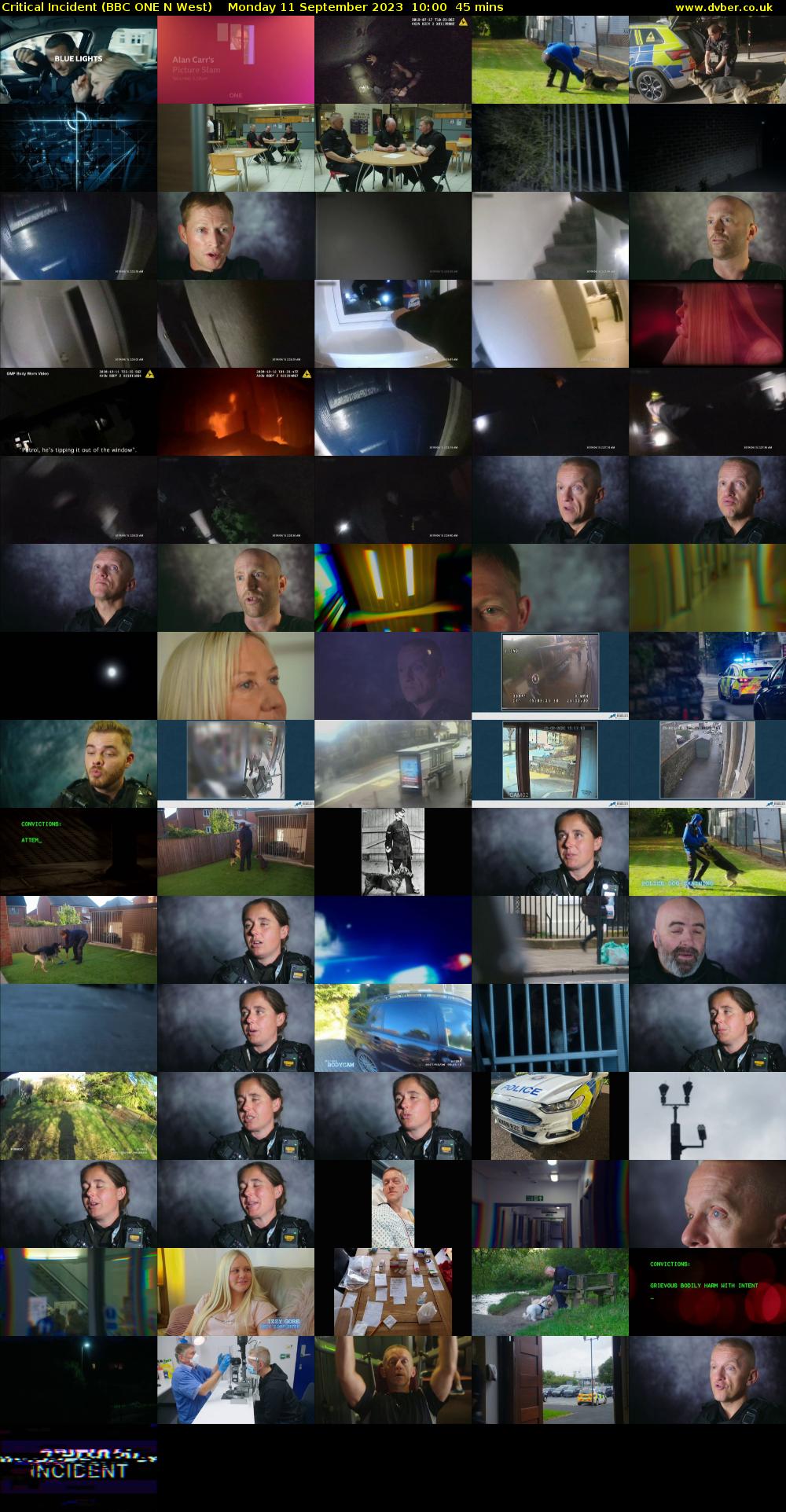 Critical Incident (BBC ONE N West) Monday 11 September 2023 10:00 - 10:45