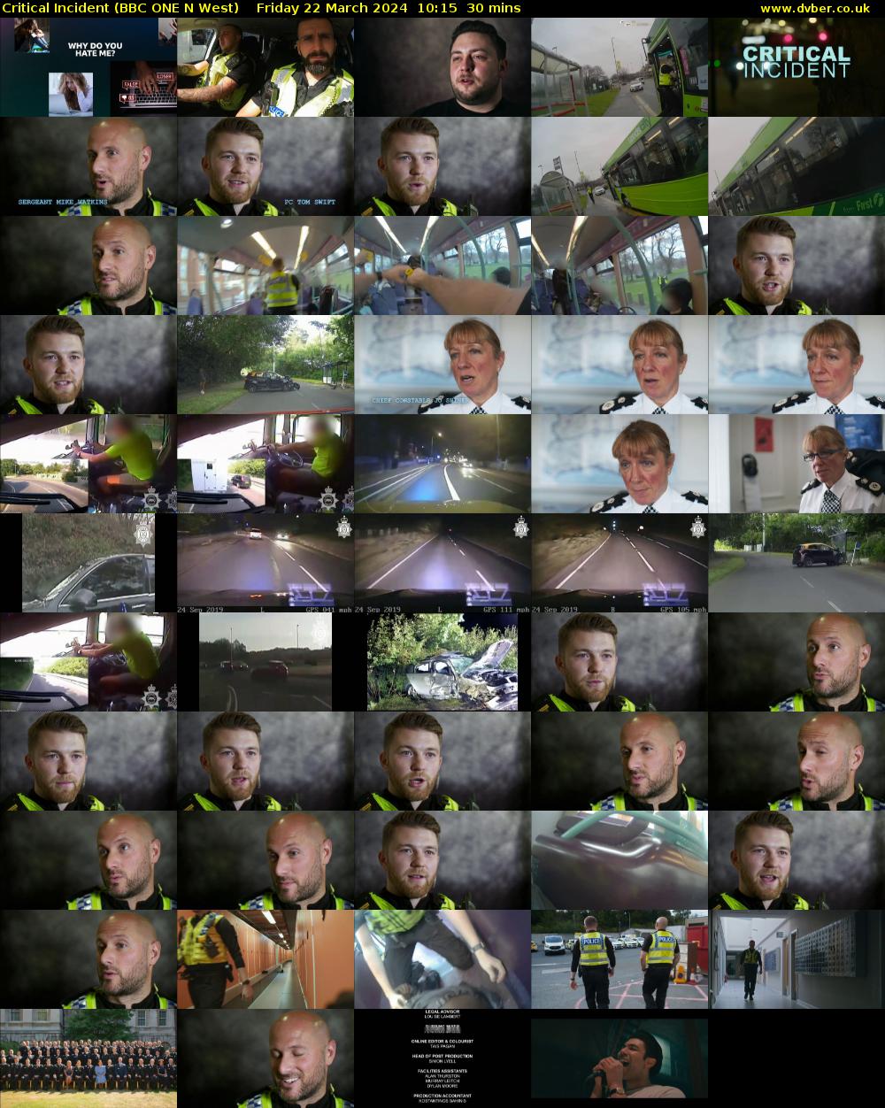 Critical Incident (BBC ONE N West) Friday 22 March 2024 10:15 - 10:45
