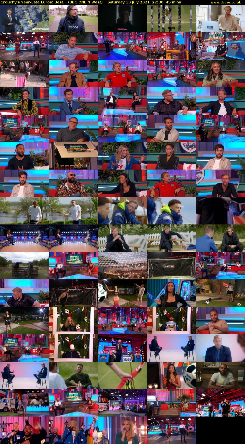 Crouchy's Year-Late Euros: Best... (BBC ONE N West) Saturday 10 July 2021 22:30 - 23:15