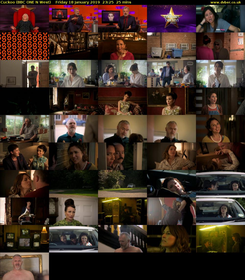 Cuckoo (BBC ONE N West) Friday 18 January 2019 23:25 - 23:50