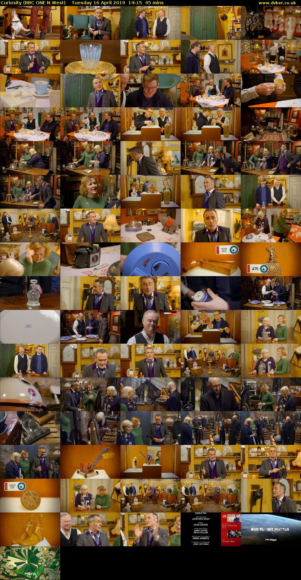 Curiosity (BBC ONE N West) Tuesday 16 April 2019 14:15 - 15:00