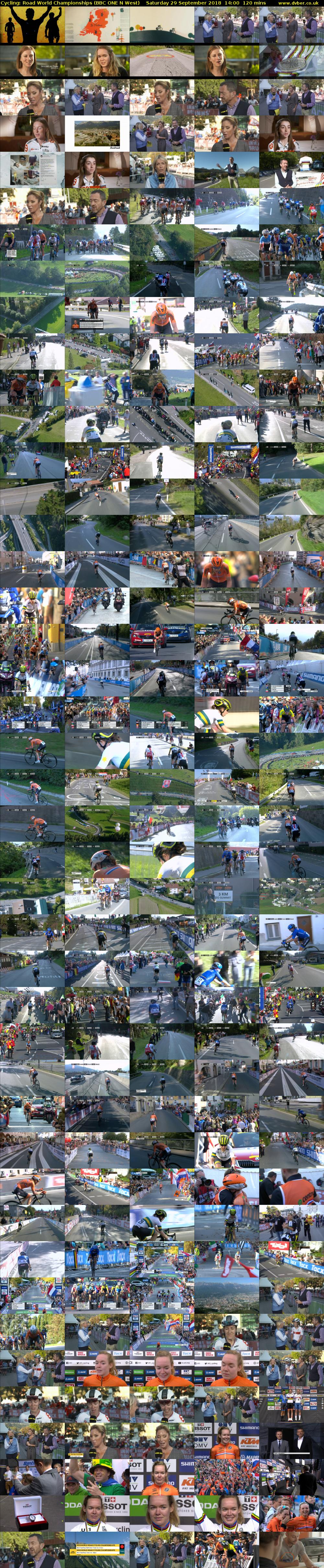 Cycling: Road World Championships (BBC ONE N West) Saturday 29 September 2018 14:00 - 16:00