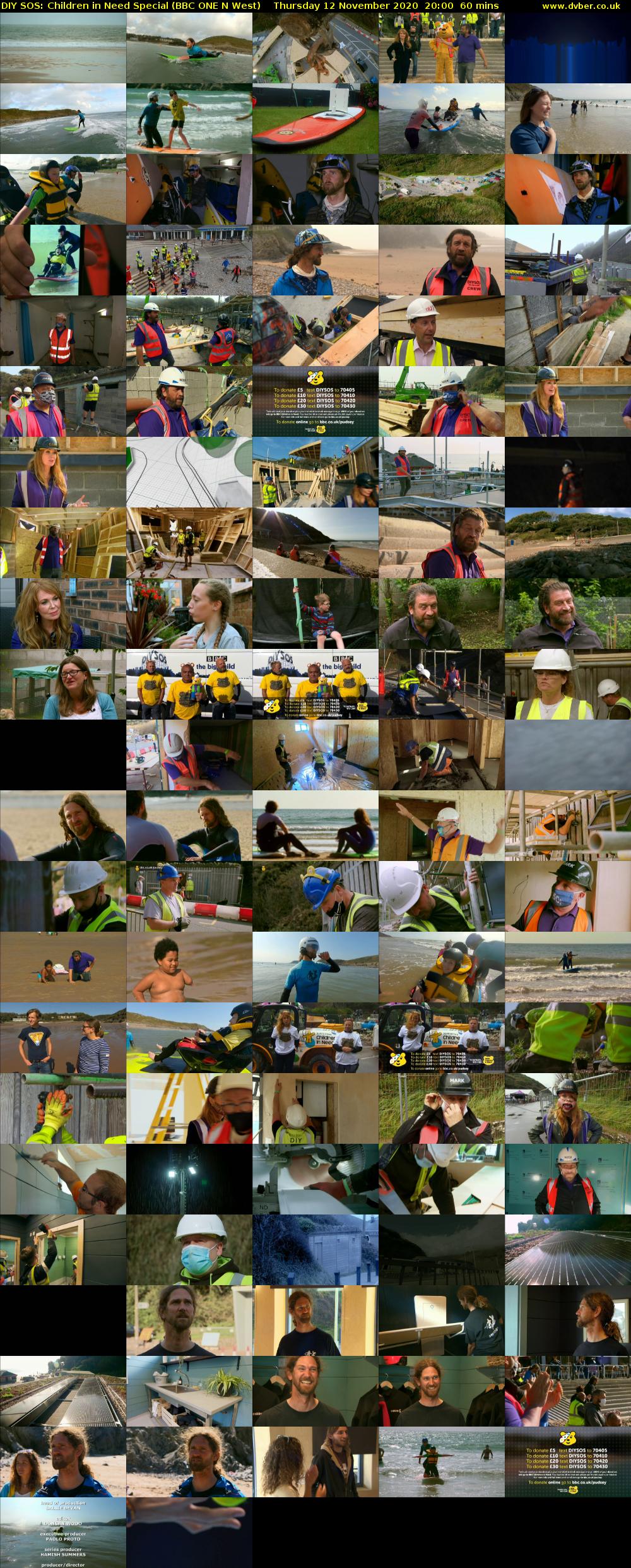 DIY SOS: Children in Need Special (BBC ONE N West) Thursday 12 November 2020 20:00 - 21:00