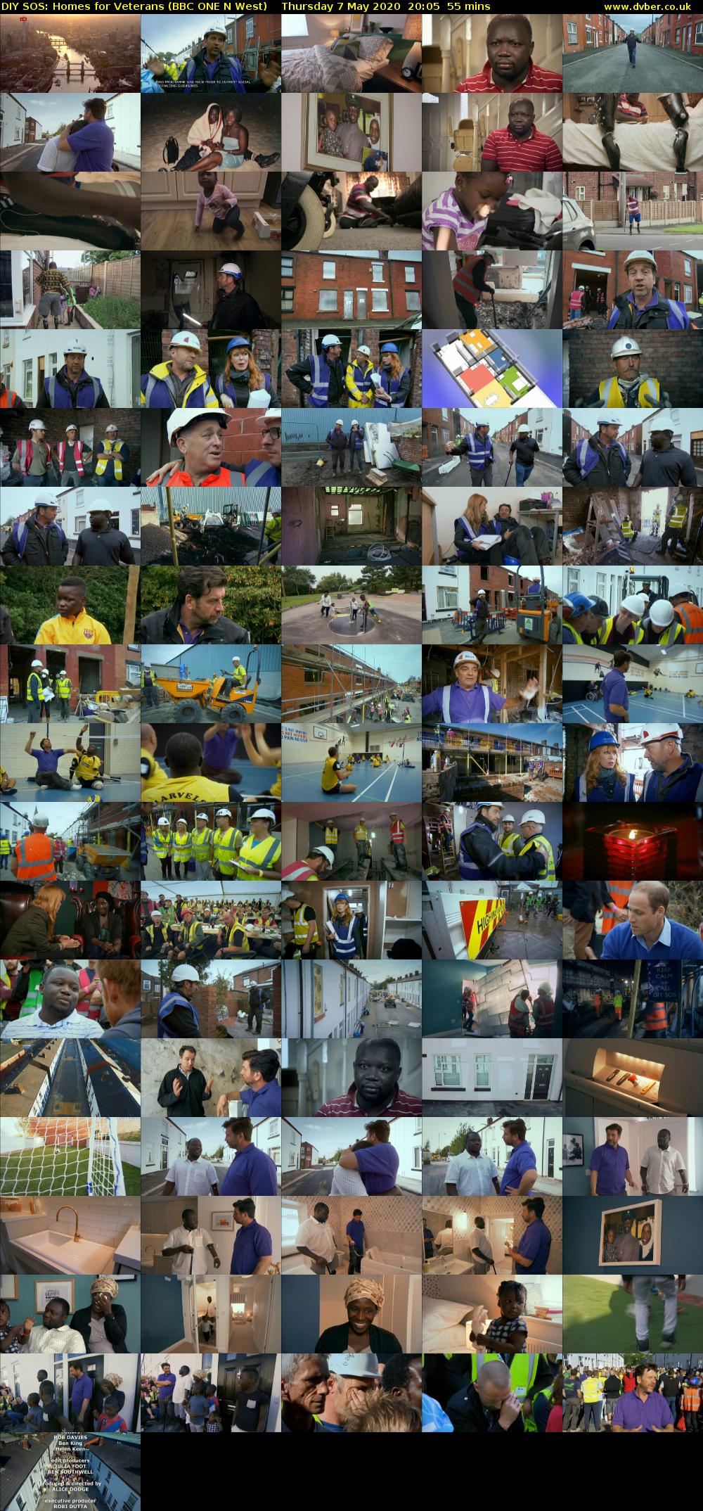 DIY SOS: Homes for Veterans (BBC ONE N West) Thursday 7 May 2020 20:05 - 21:00