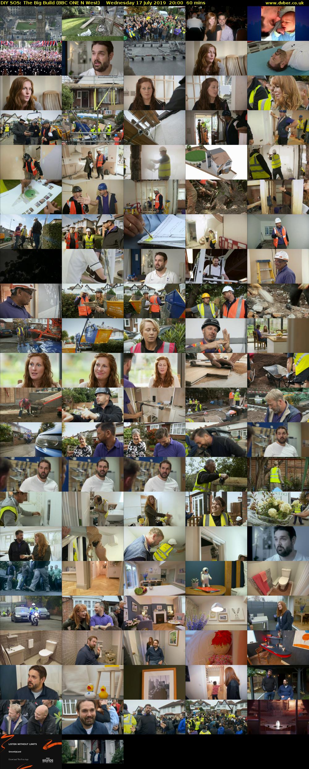 DIY SOS: The Big Build (BBC ONE N West) Wednesday 17 July 2019 20:00 - 21:00