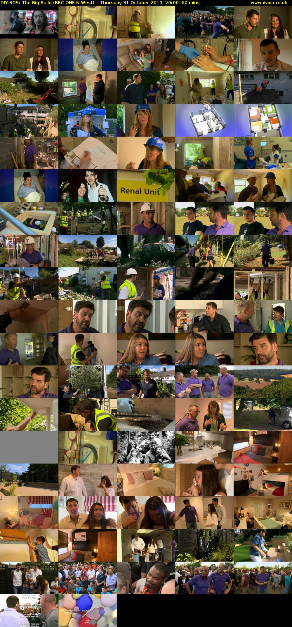 DIY SOS: The Big Build (BBC ONE N West) Thursday 31 October 2019 20:00 - 21:00