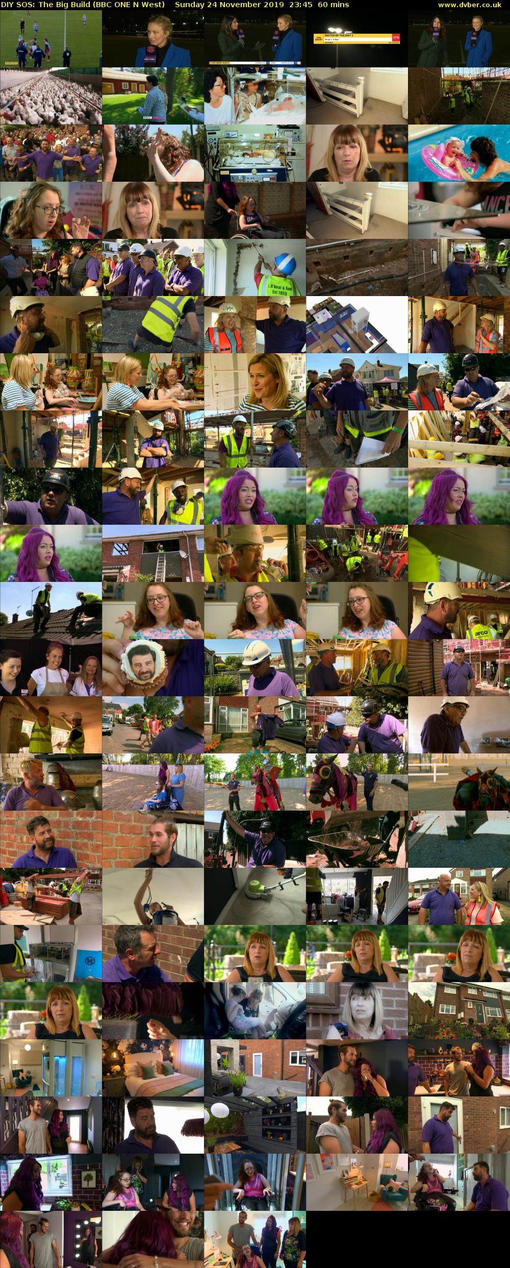 DIY SOS: The Big Build (BBC ONE N West) Sunday 24 November 2019 23:45 - 00:45