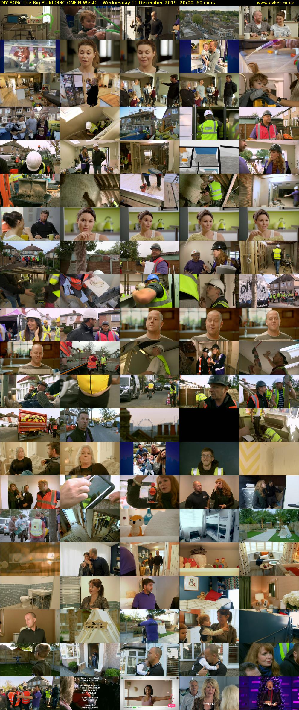 DIY SOS: The Big Build (BBC ONE N West) Wednesday 11 December 2019 20:00 - 21:00