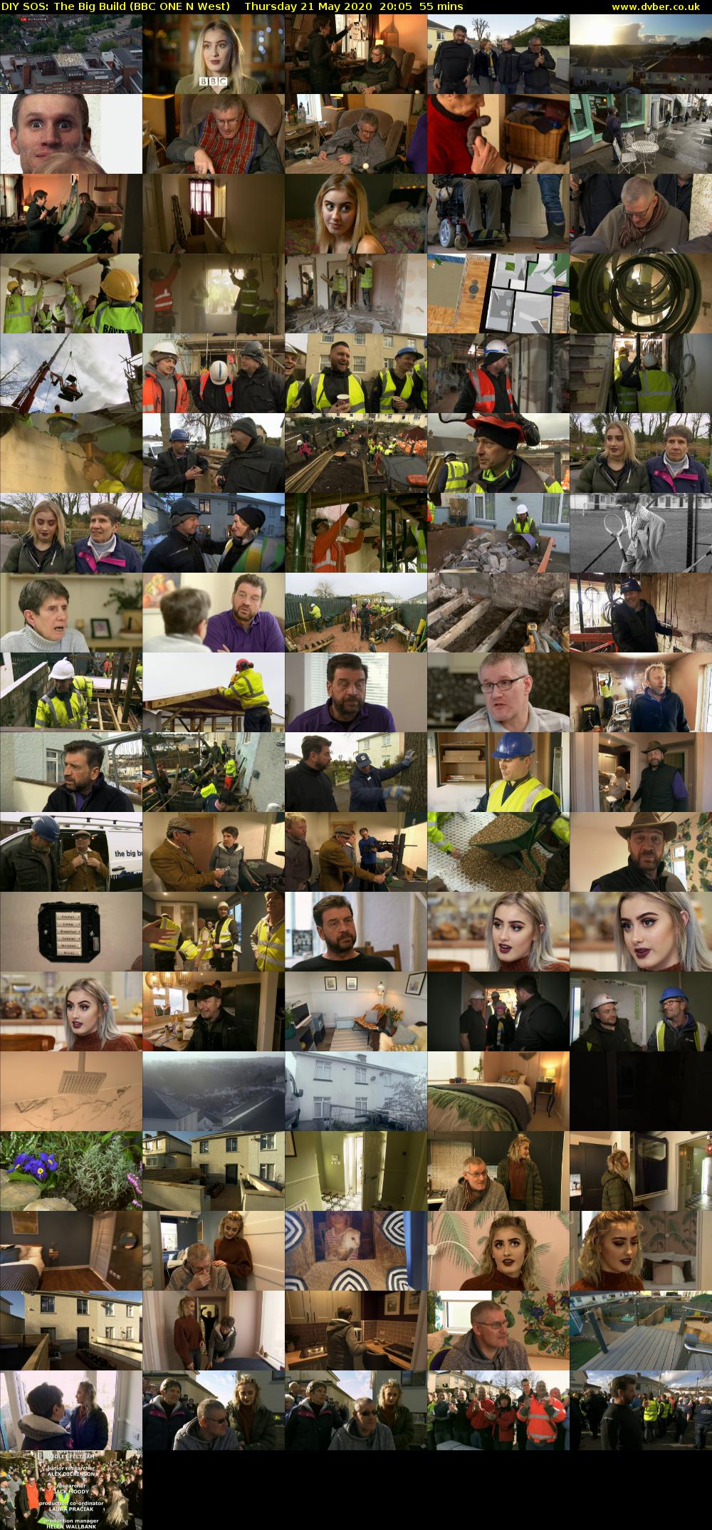 DIY SOS: The Big Build (BBC ONE N West) Thursday 21 May 2020 20:05 - 21:00