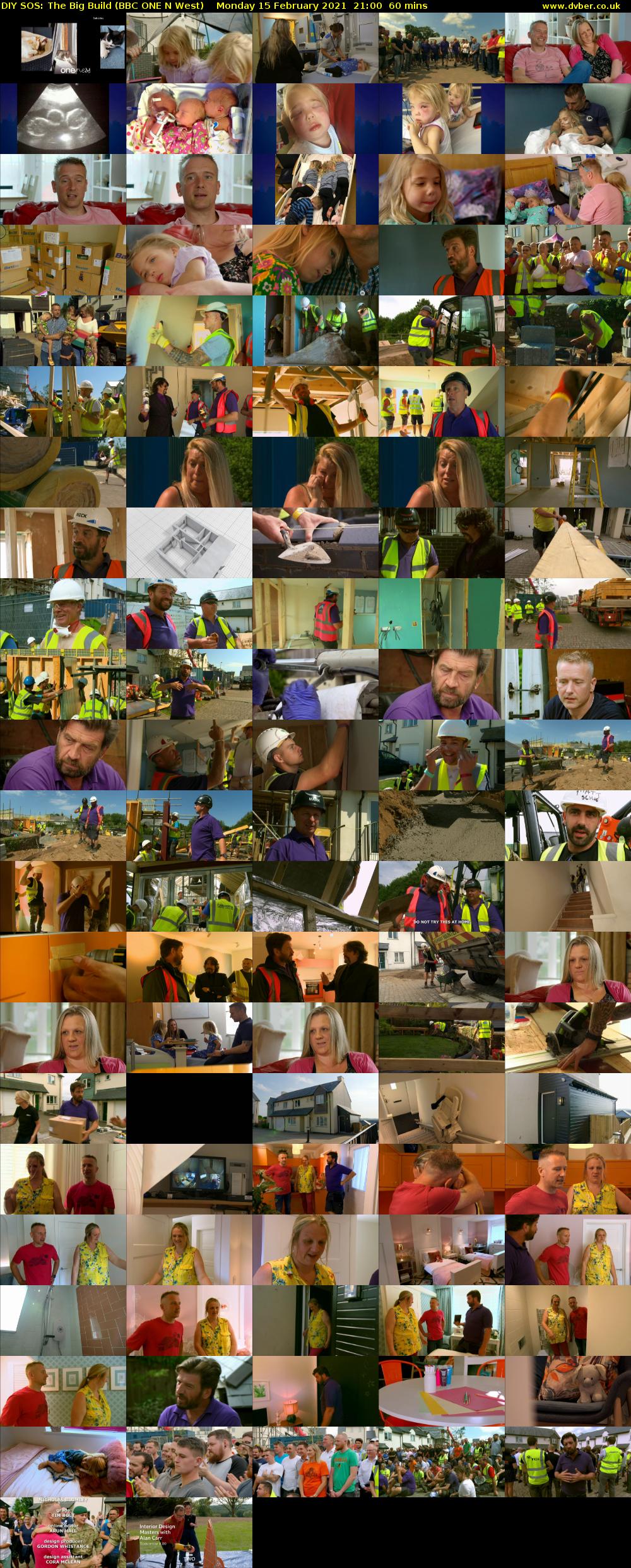 DIY SOS: The Big Build (BBC ONE N West) Monday 15 February 2021 21:00 - 22:00