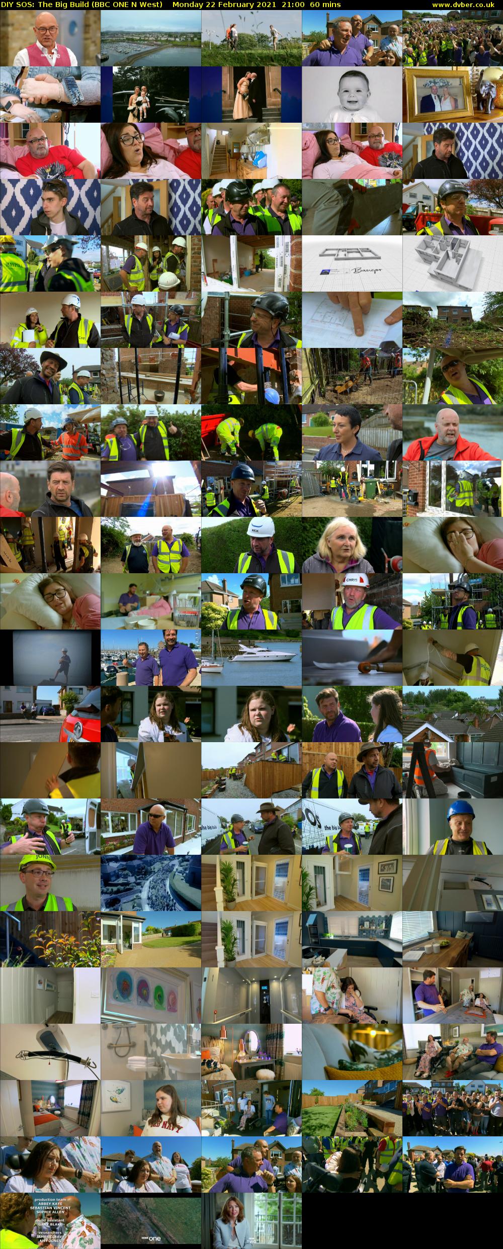 DIY SOS: The Big Build (BBC ONE N West) Monday 22 February 2021 21:00 - 22:00
