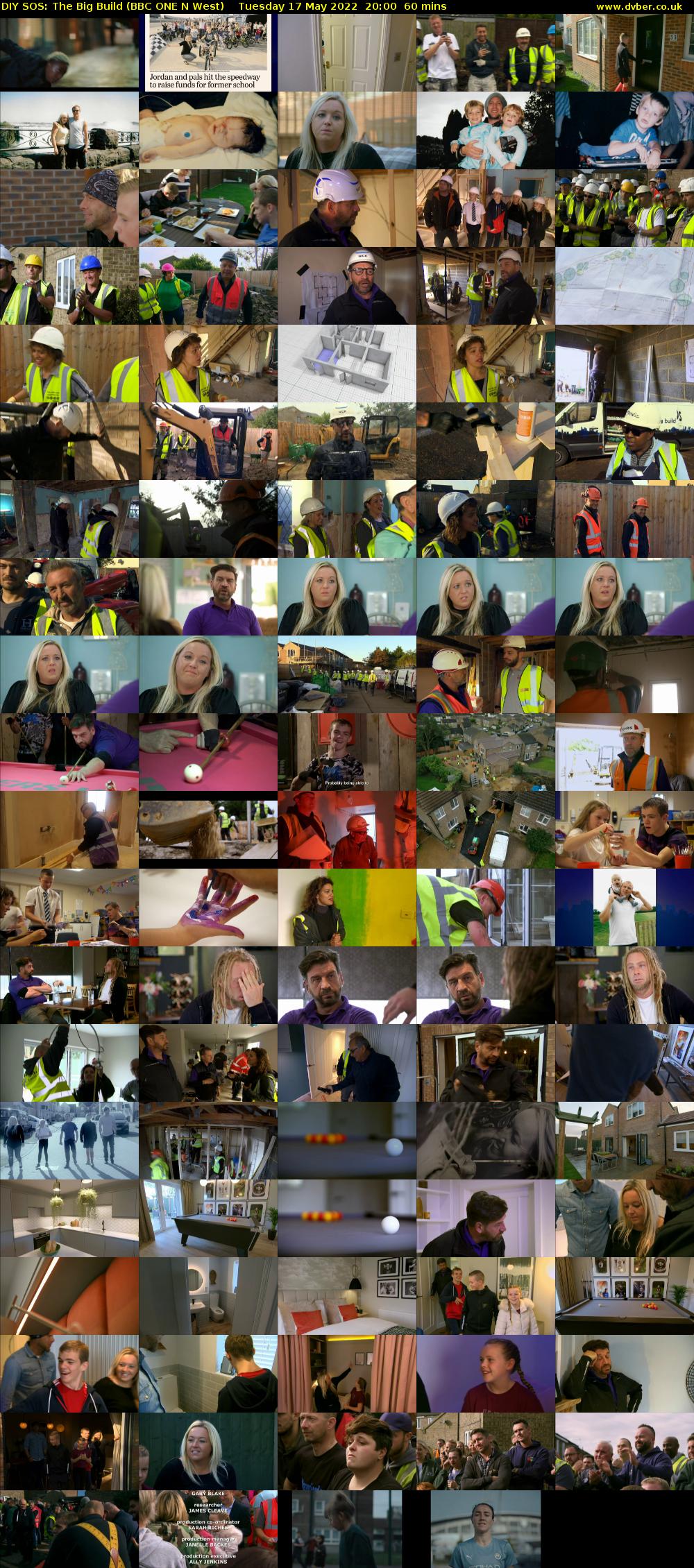 DIY SOS: The Big Build (BBC ONE N West) Tuesday 17 May 2022 20:00 - 21:00
