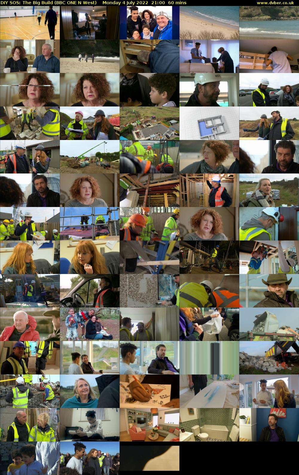 DIY SOS: The Big Build (BBC ONE N West) Monday 4 July 2022 21:00 - 22:00