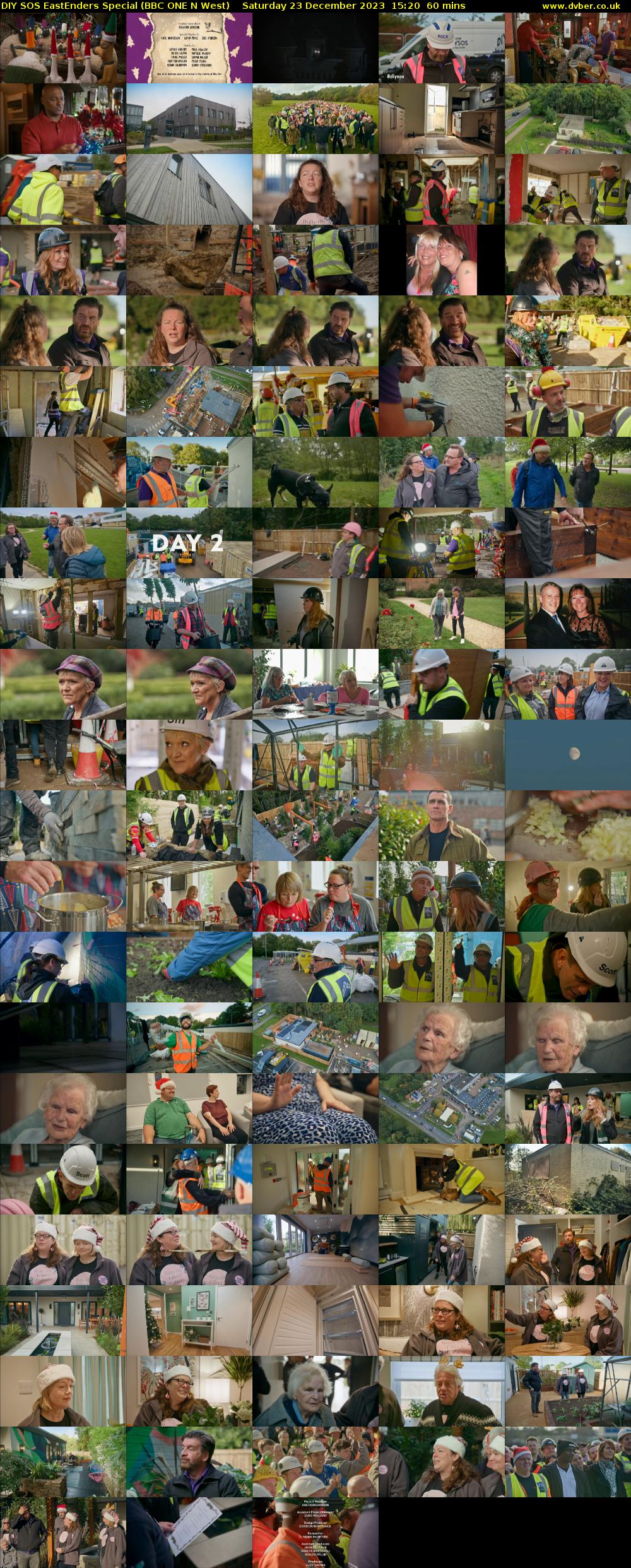 DIY SOS EastEnders Special (BBC ONE N West) Saturday 23 December 2023 15:20 - 16:20