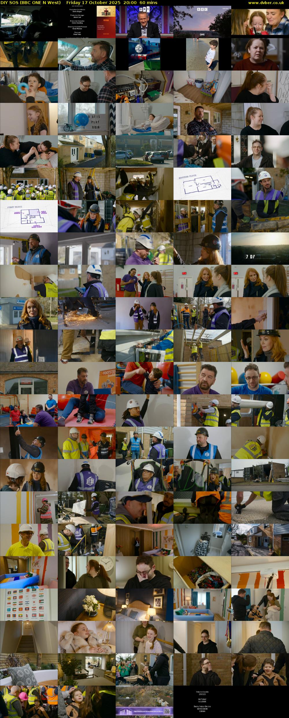 DIY SOS (BBC ONE N West) Friday 17 October 2025 20:00 - 21:00