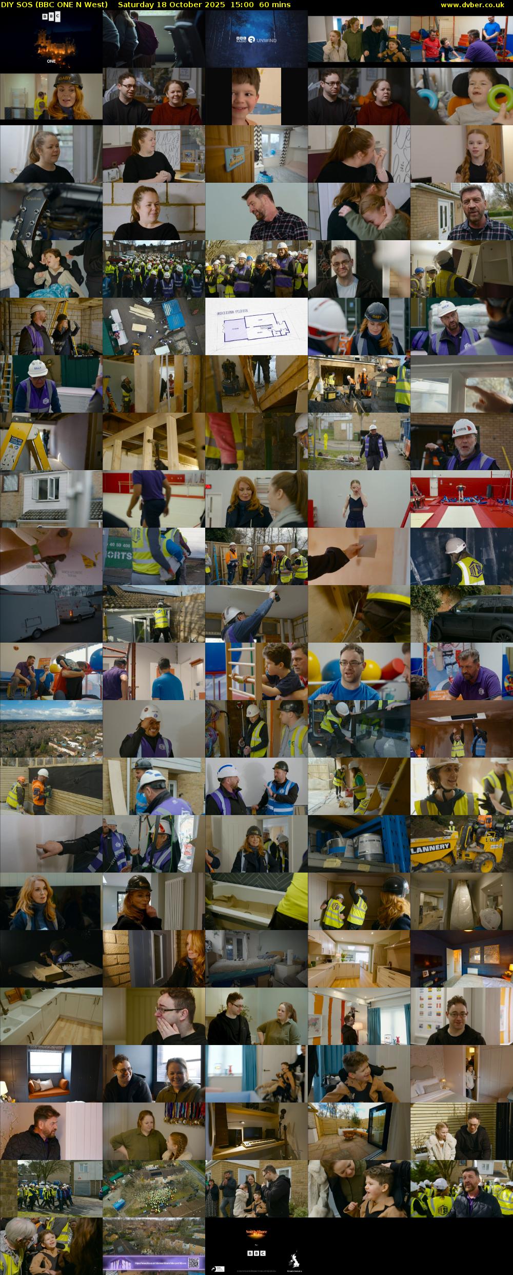 DIY SOS (BBC ONE N West) Saturday 18 October 2025 15:00 - 16:00