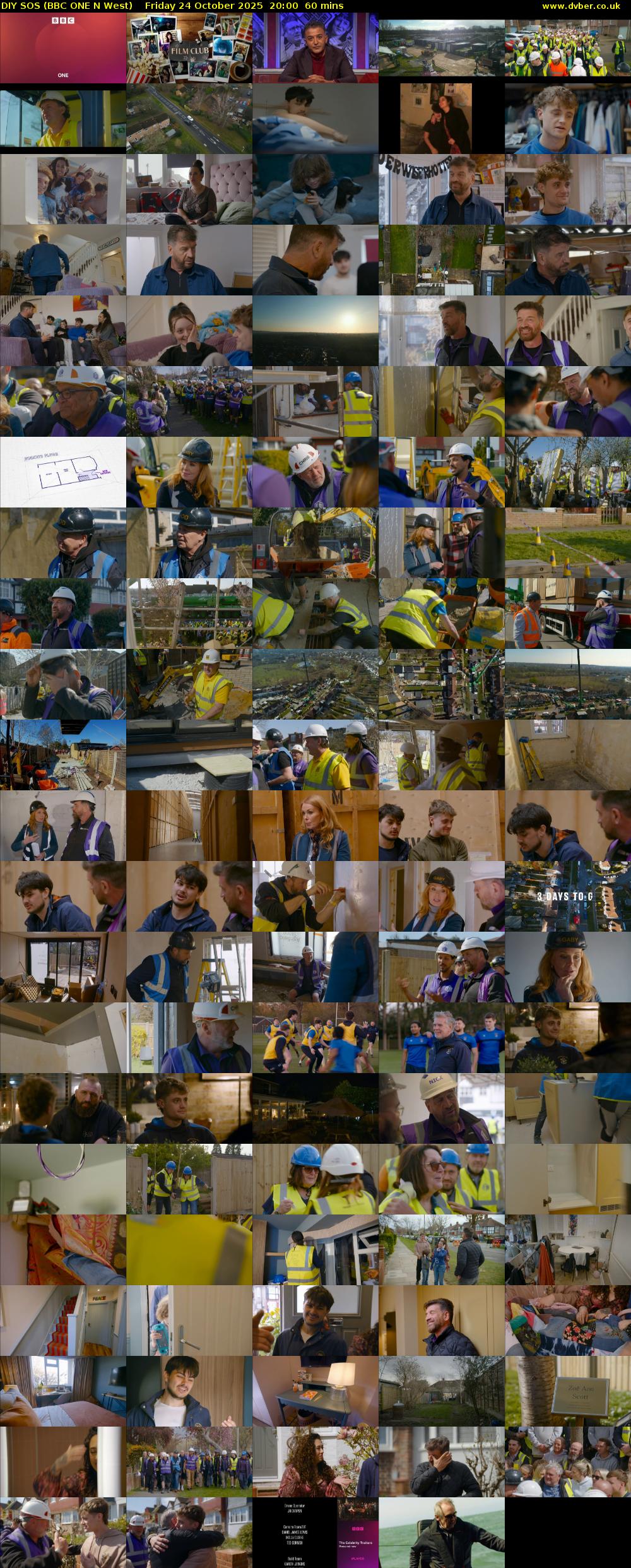 DIY SOS (BBC ONE N West) Friday 24 October 2025 20:00 - 21:00