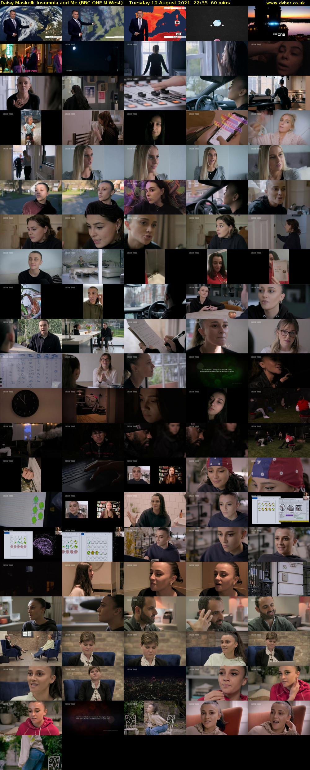 Daisy Maskell: Insomnia and Me (BBC ONE N West) Tuesday 10 August 2021 22:35 - 23:35