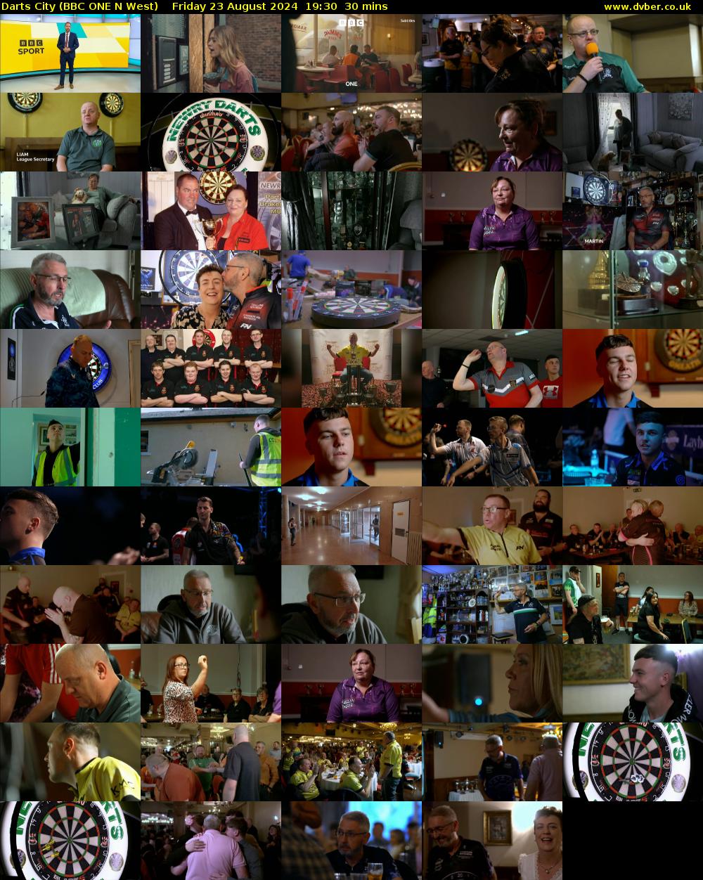 Darts City (BBC ONE N West) Friday 23 August 2024 19:30 - 20:00