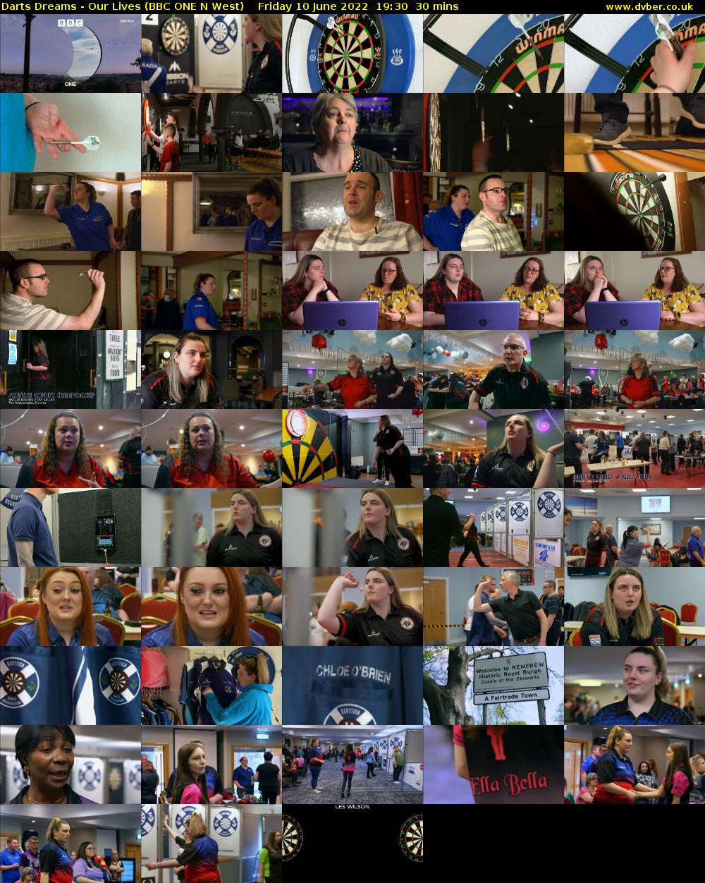 Darts Dreams - Our Lives (BBC ONE N West) Friday 10 June 2022 19:30 - 20:00