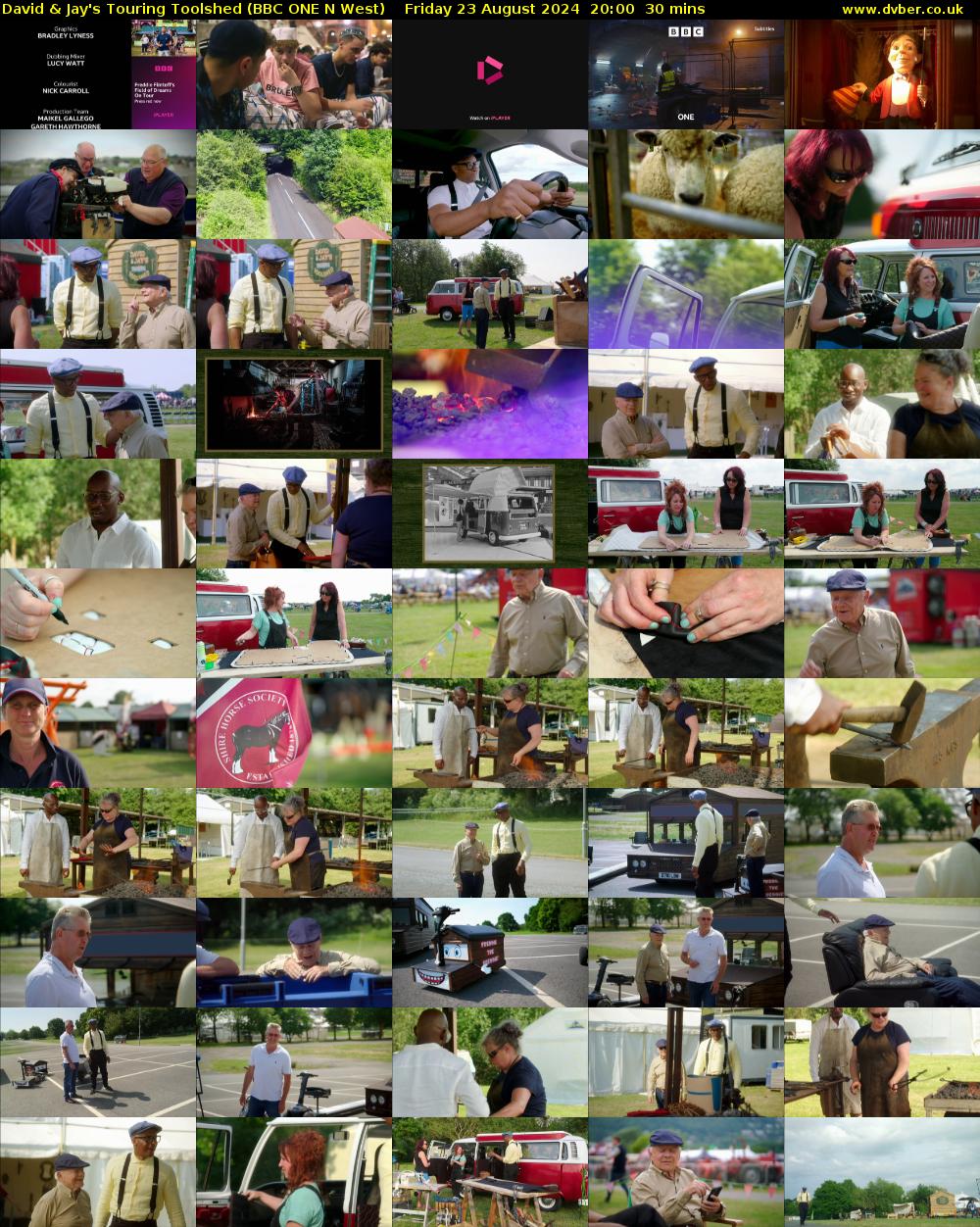 David & Jay's Touring Toolshed (BBC ONE N West) Friday 23 August 2024 20:00 - 20:30