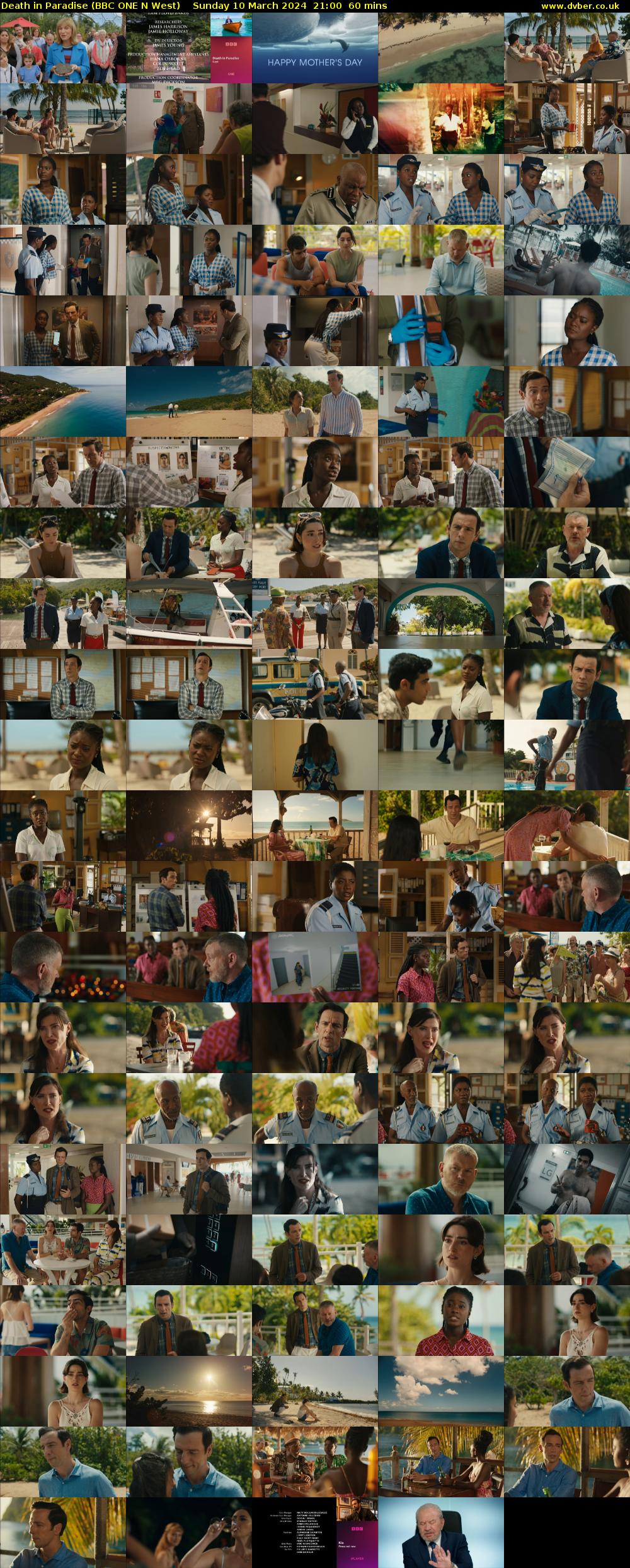 Death in Paradise (BBC ONE N West) Sunday 10 March 2024 21:00 - 22:00