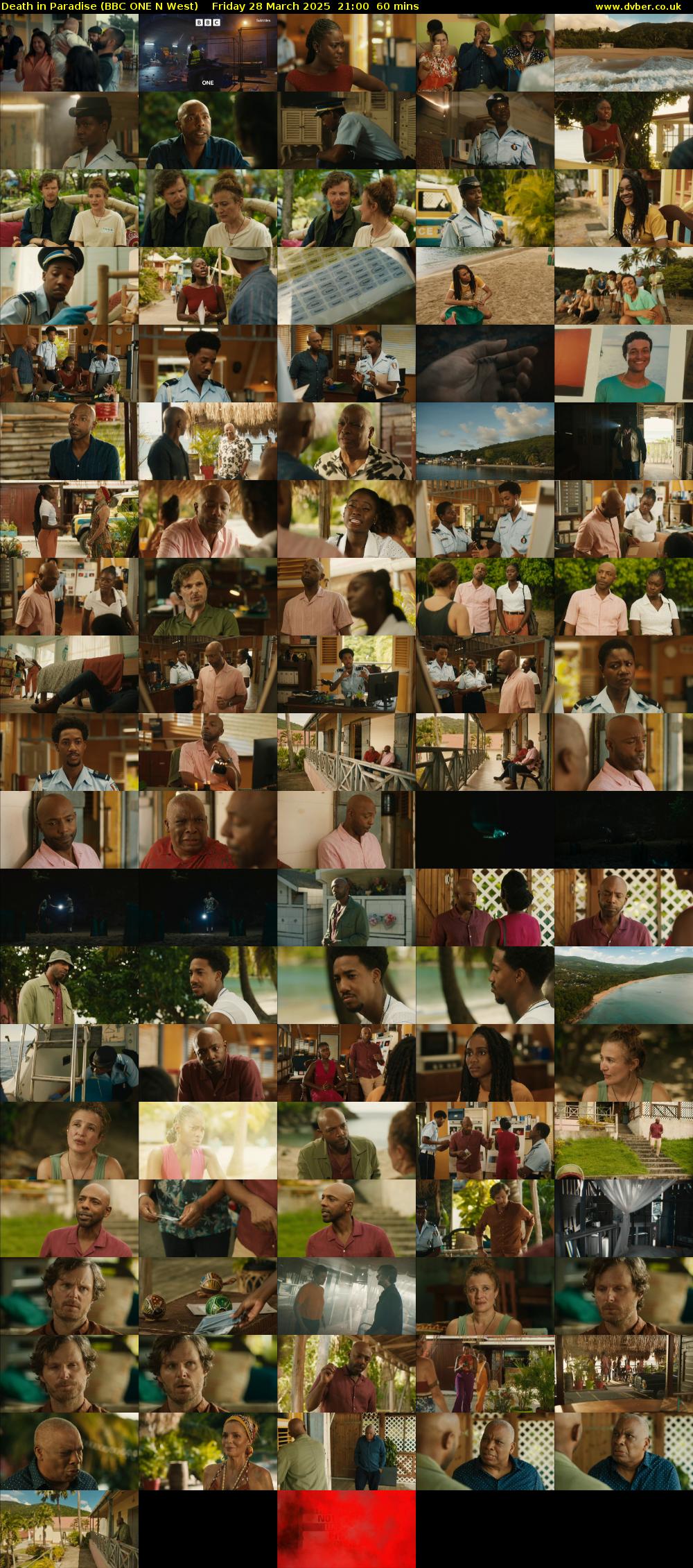 Death in Paradise (BBC ONE N West) Friday 28 March 2025 21:00 - 22:00