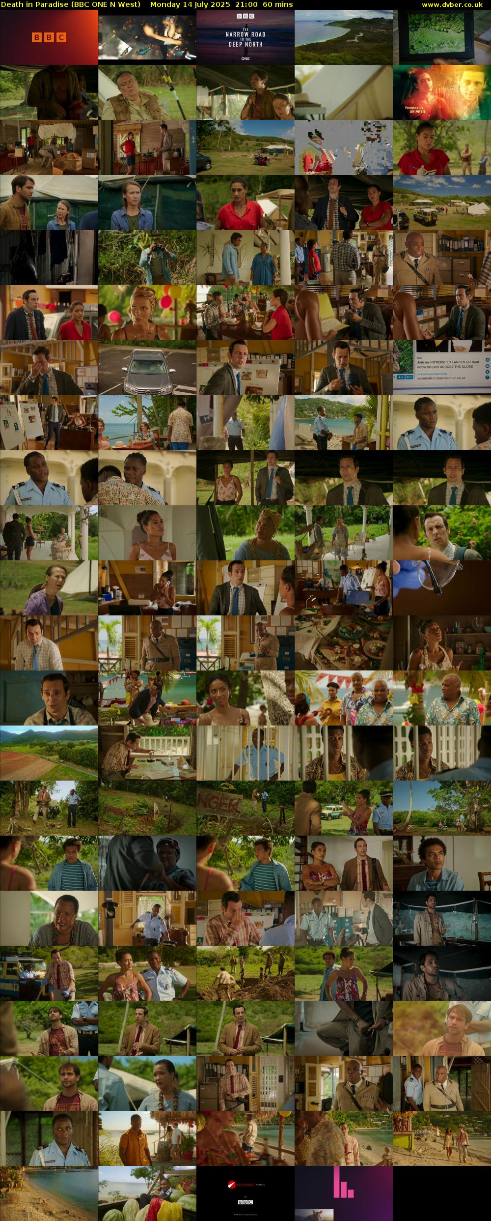 Death in Paradise (BBC ONE N West) Monday 14 July 2025 21:00 - 22:00