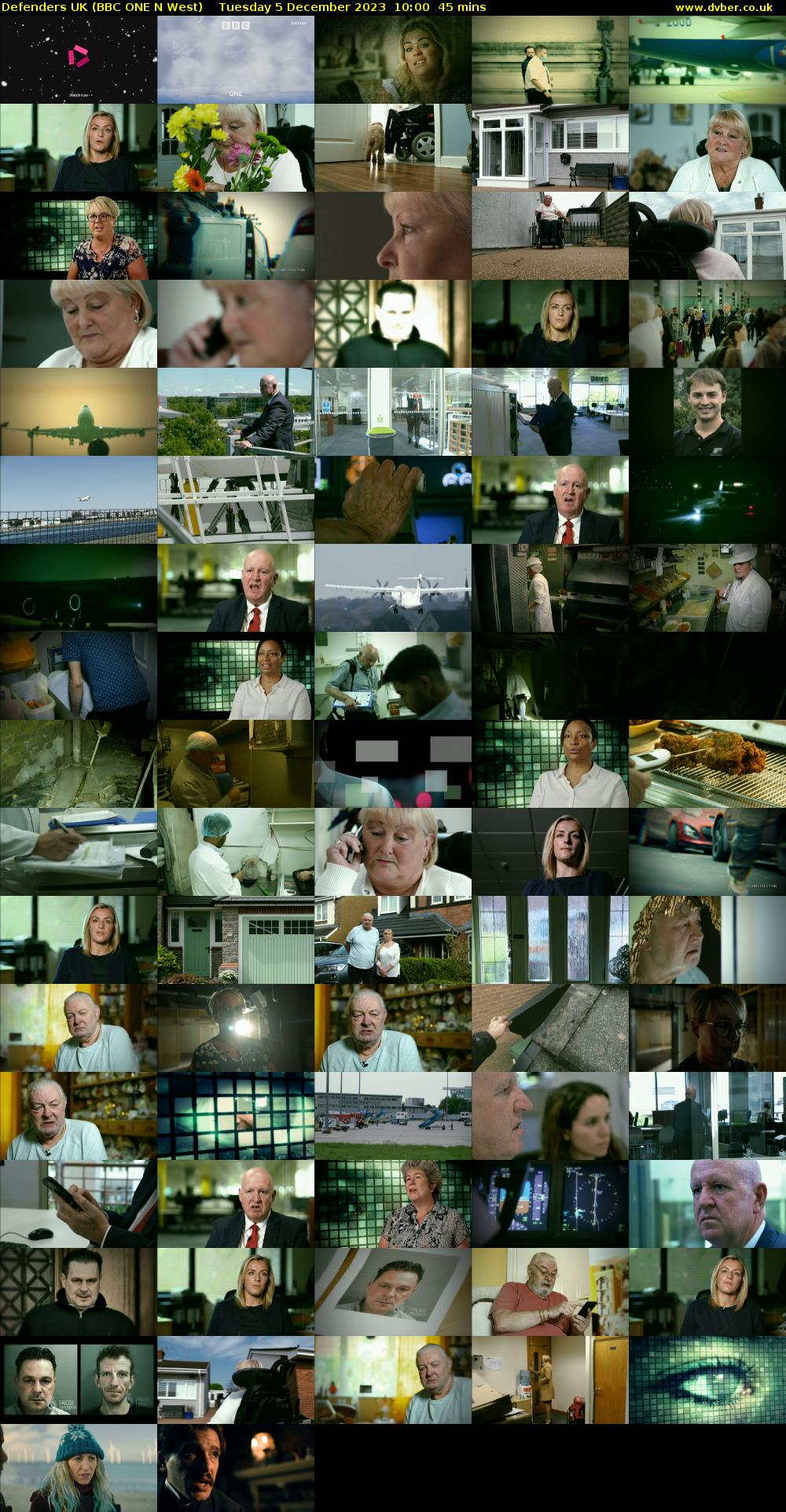 Defenders UK (BBC ONE N West) Tuesday 5 December 2023 10:00 - 10:45
