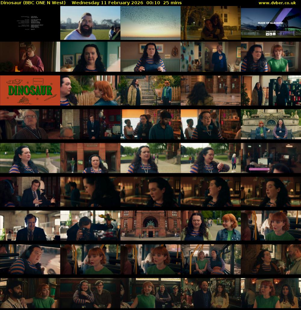 Dinosaur (BBC ONE N West) Wednesday 11 February 2026 00:10 - 00:35