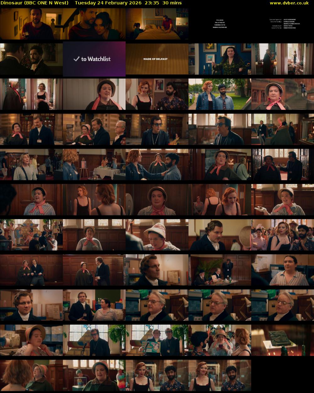 Dinosaur (BBC ONE N West) Tuesday 24 February 2026 23:35 - 00:05