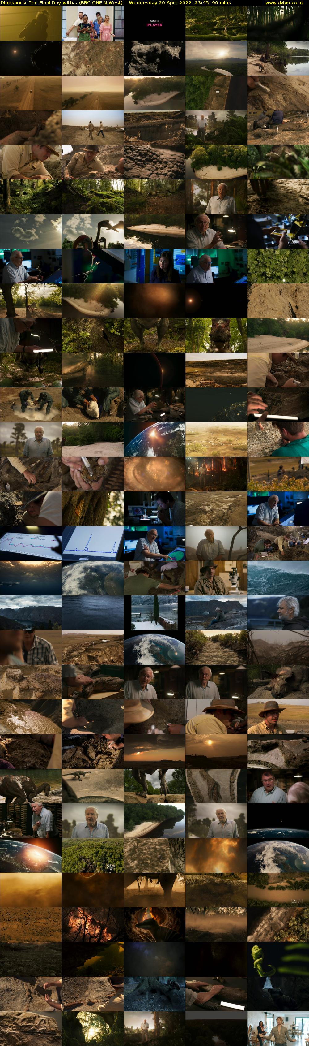 Dinosaurs: The Final Day with... (BBC ONE N West) Wednesday 20 April 2022 23:45 - 01:15
