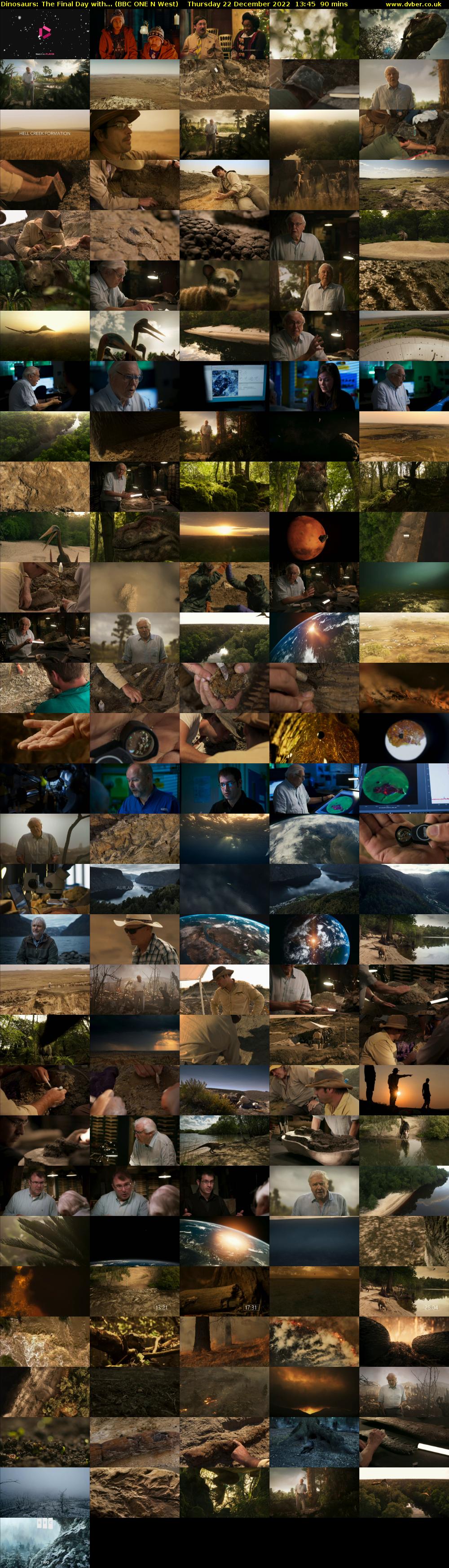 Dinosaurs: The Final Day with... (BBC ONE N West) Thursday 22 December 2022 13:45 - 15:15