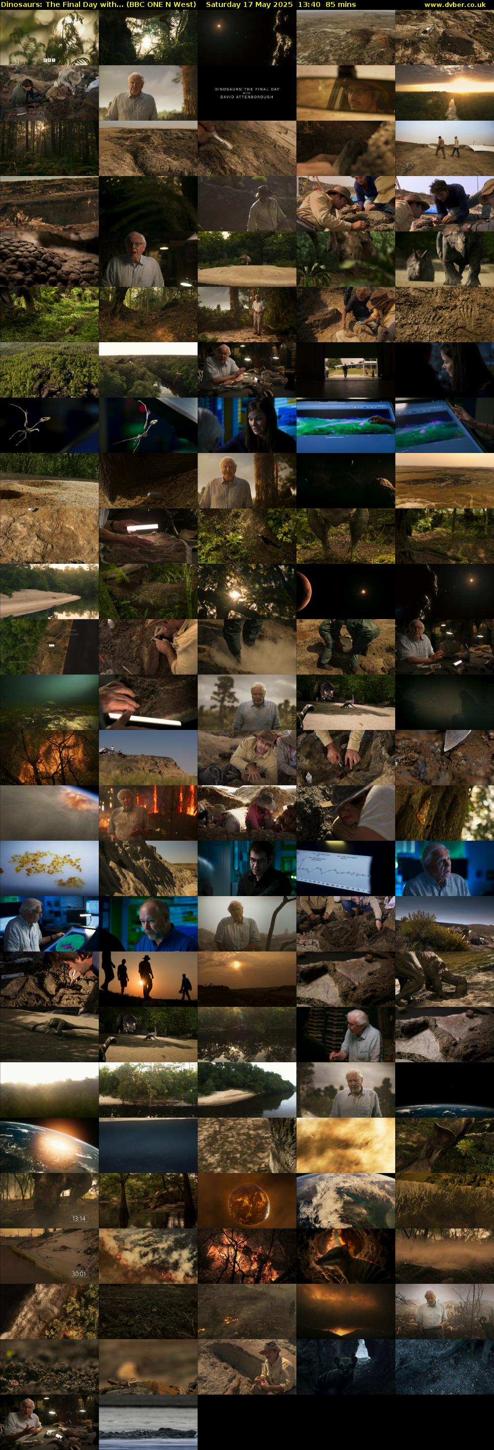 Dinosaurs: The Final Day with... (BBC ONE N West) Saturday 17 May 2025 13:40 - 15:05